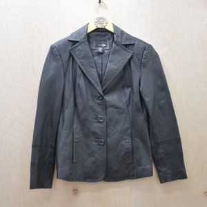 East 5th Black Leather Moto Jacket S